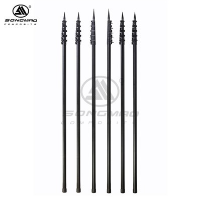 Polyn outrigger ffibr carbon